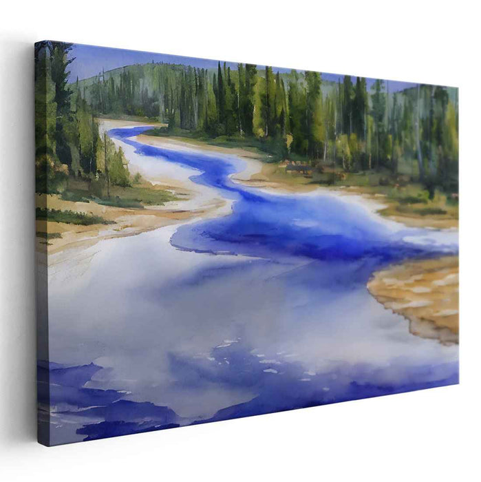 Watercolor Yellowstone National Park #121