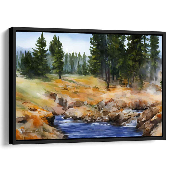 Watercolor Yellowstone National Park #125