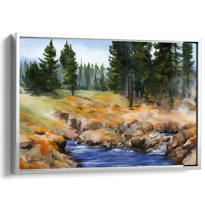 Watercolor Yellowstone National Park #125