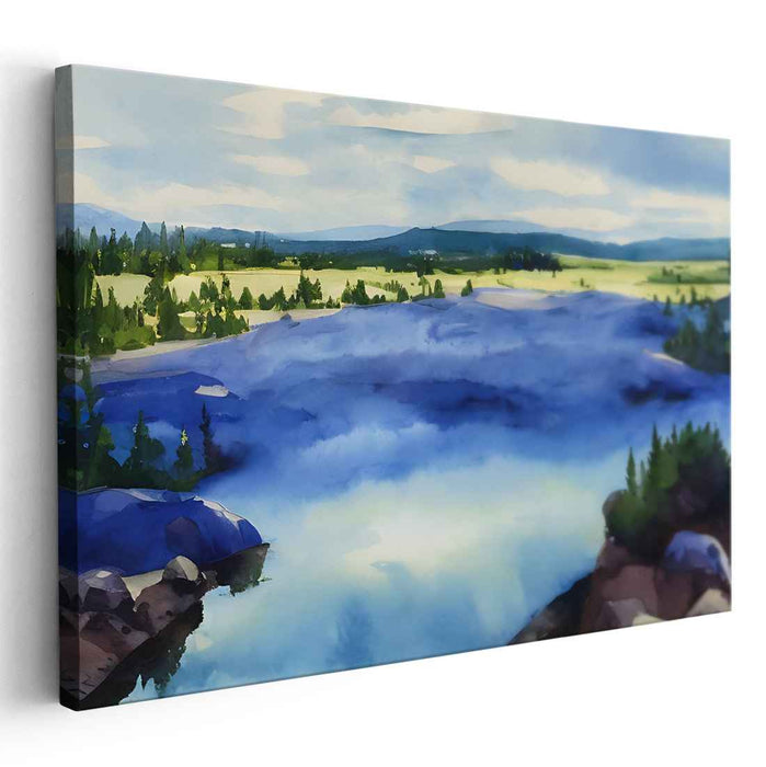 Watercolor Yellowstone National Park #131