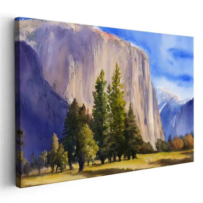 Watercolor Yosemite Valley #101