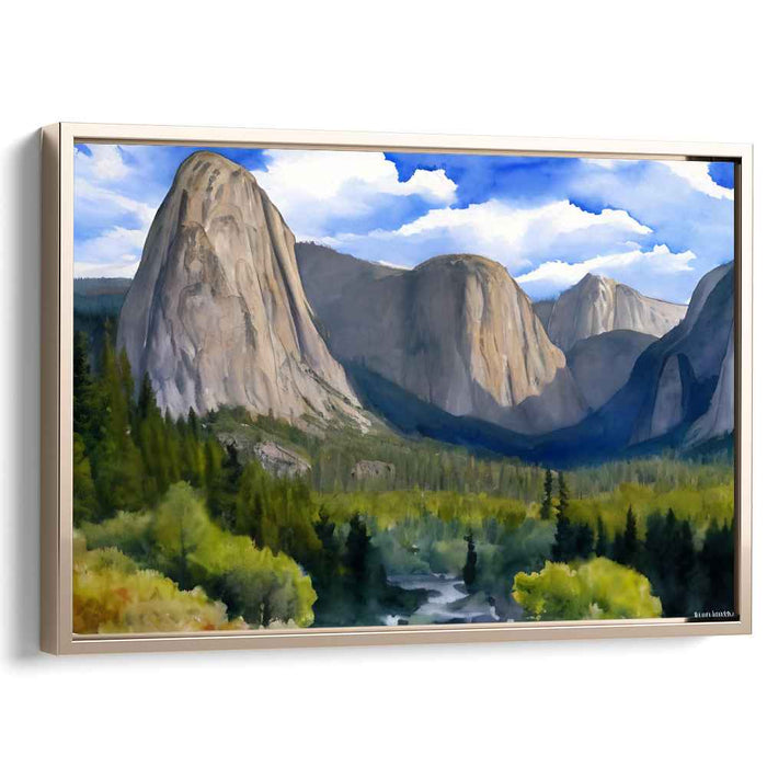 Immersive Horizon View: Realistic Landscape Canvas Art Print