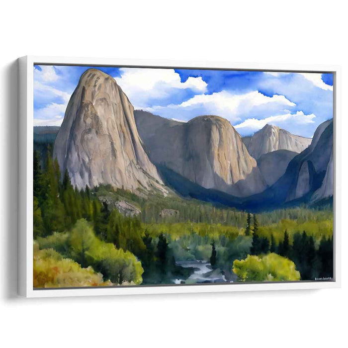 Immersive Horizon View: Realistic Landscape Canvas Art Print