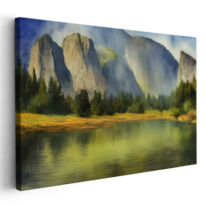 Watercolor Yosemite Valley #105