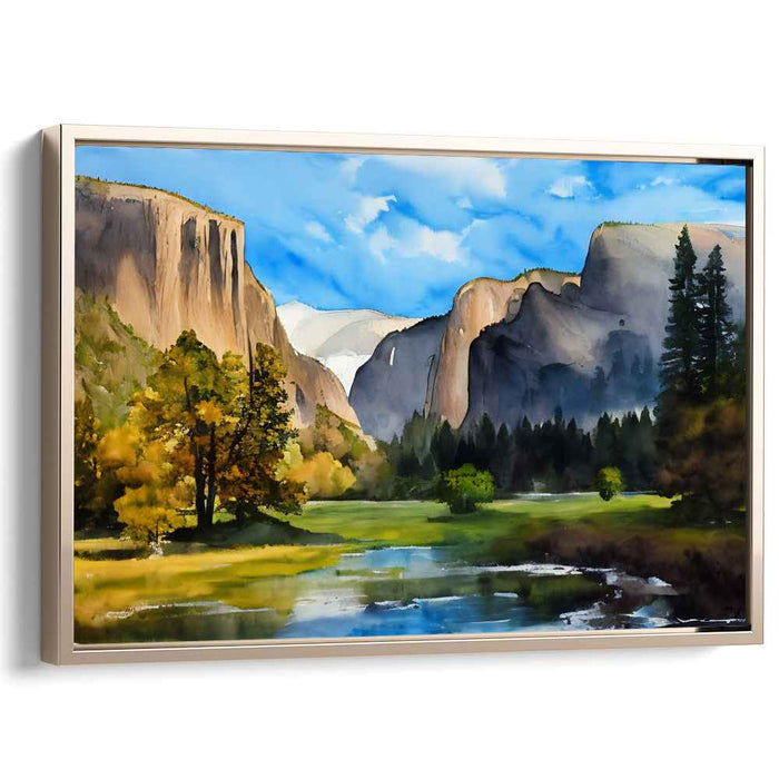 Watercolor Yosemite Valley #108