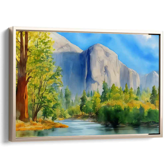 Watercolor Yosemite Valley #111
