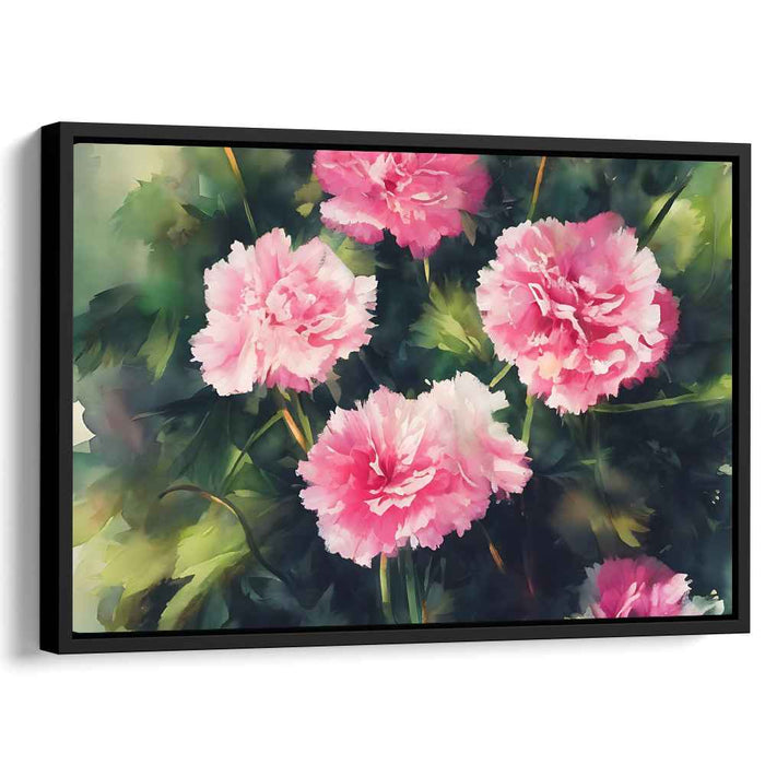 Ethereal Peonies: Romantic Impressionist-Inspired Floral Canvas Art