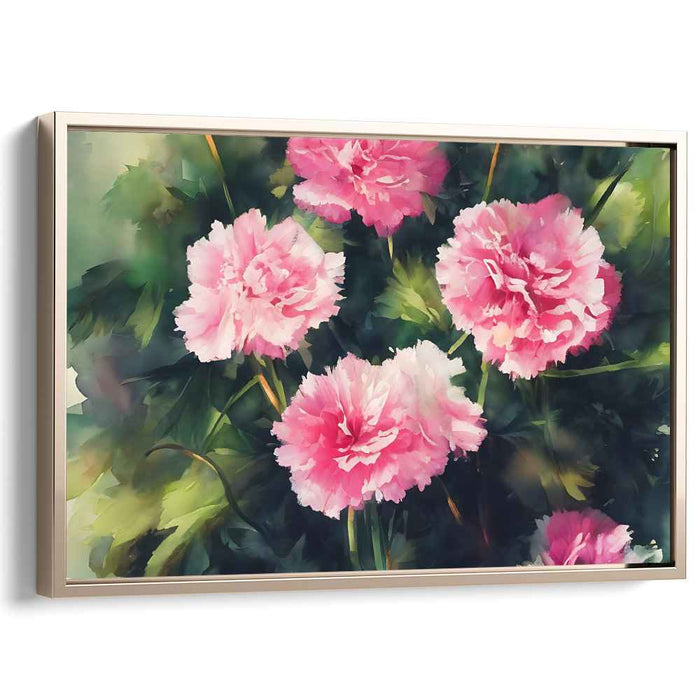 Ethereal Peonies: Romantic Impressionist-Inspired Floral Canvas Art