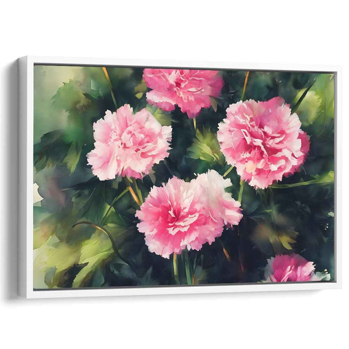 Ethereal Peonies: Romantic Impressionist-Inspired Floral Canvas Art