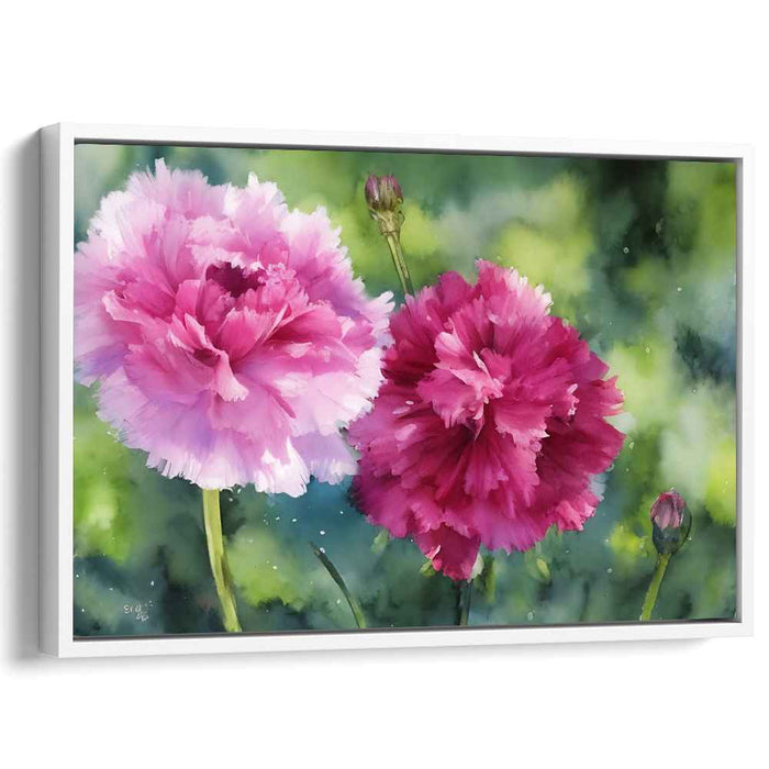 Watercolour Painting Carnations #115