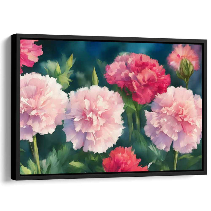 Harmonious Petal Melodies: A Symphony of Pastel Pink and Vibrant Red