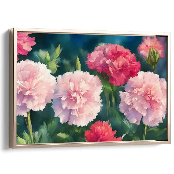 Harmonious Petal Melodies: A Symphony of Pastel Pink and Vibrant Red