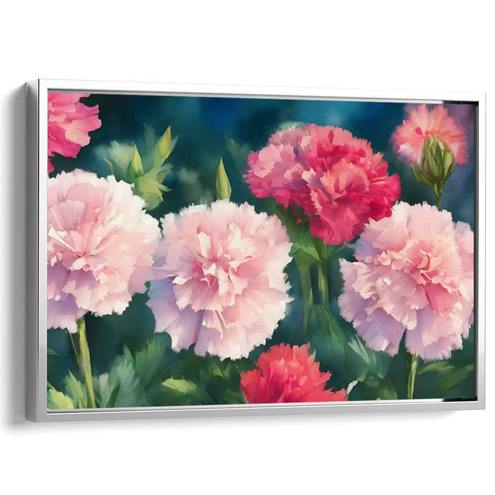 Harmonious Petal Melodies: A Symphony of Pastel Pink and Vibrant Red