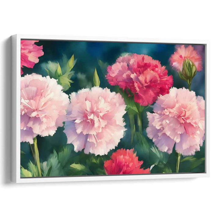 Harmonious Petal Melodies: A Symphony of Pastel Pink and Vibrant Red