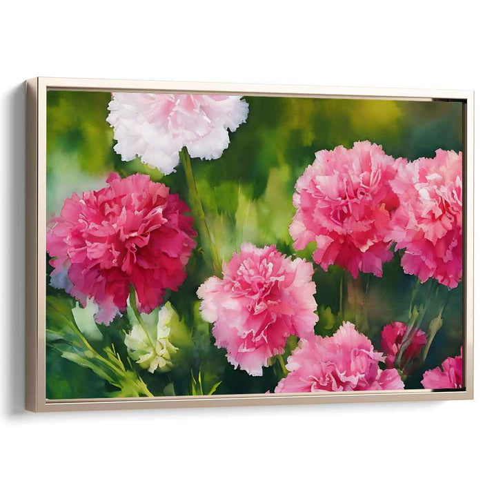 Bloomed Reflections: Watercolor Floral Canvas Art Print