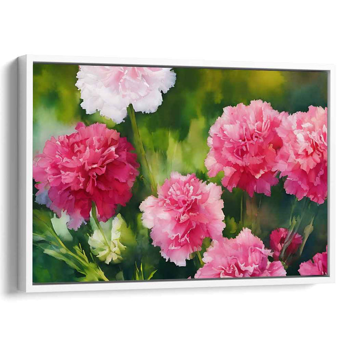 Bloomed Reflections: Watercolor Floral Canvas Art Print