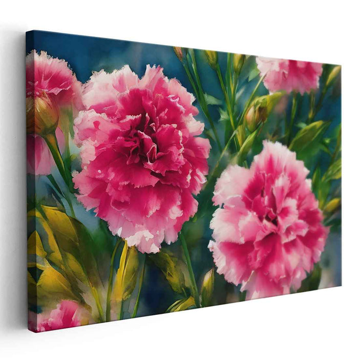 Watercolour Painting Carnations #128