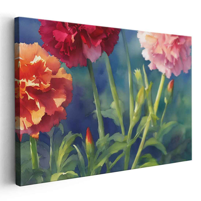 Watercolour Painting Carnations #137