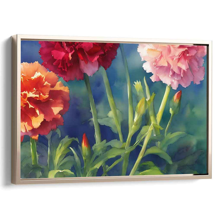 Watercolour Painting Carnations #137