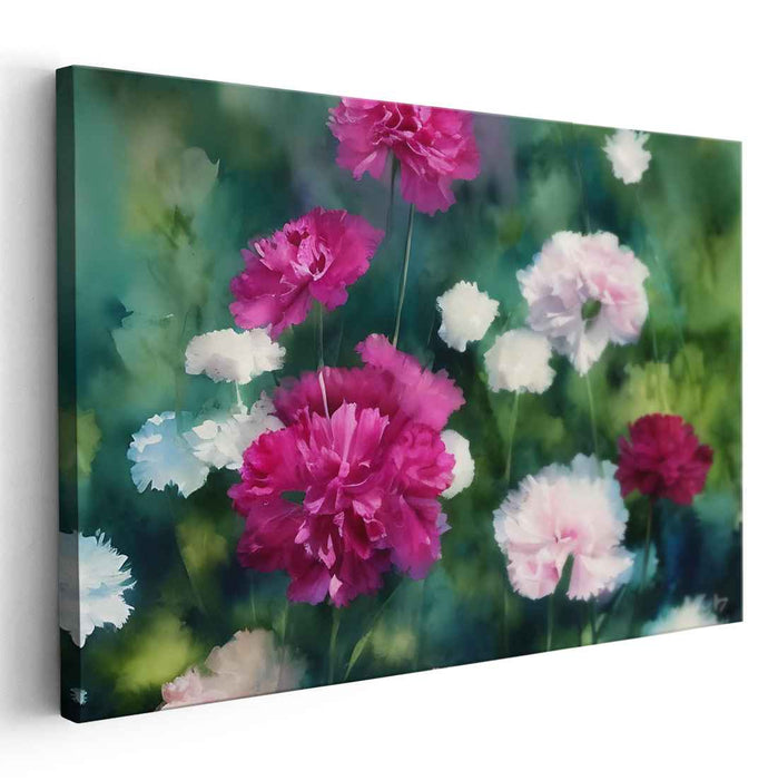 Watercolour Painting Carnations #158