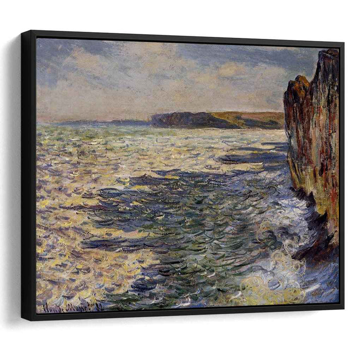 Waves and Rocks at Pourville (1882) by Claude Monet