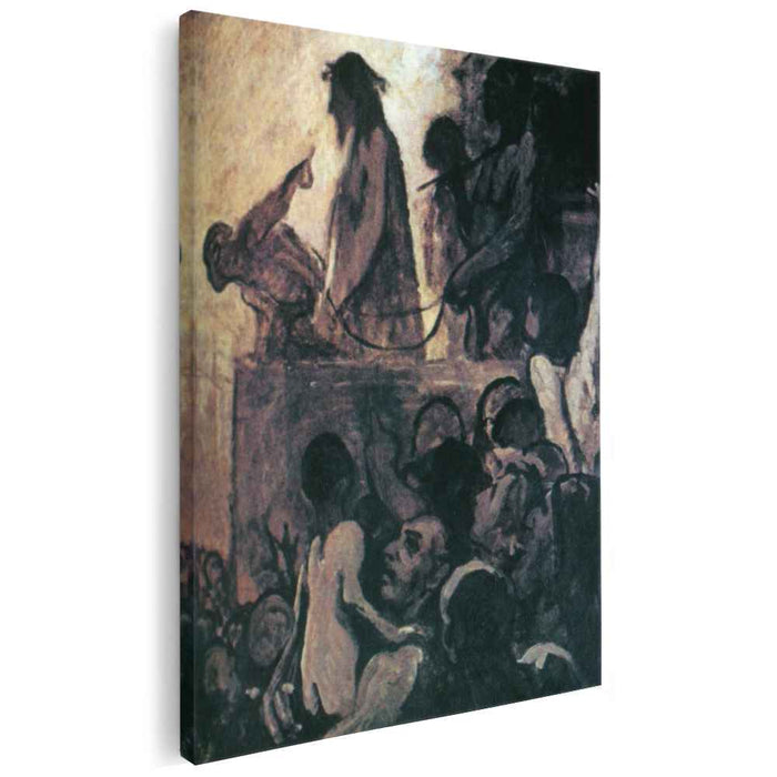 We want Barabbas (Ecce Homo) (1852) by Honore Daumier