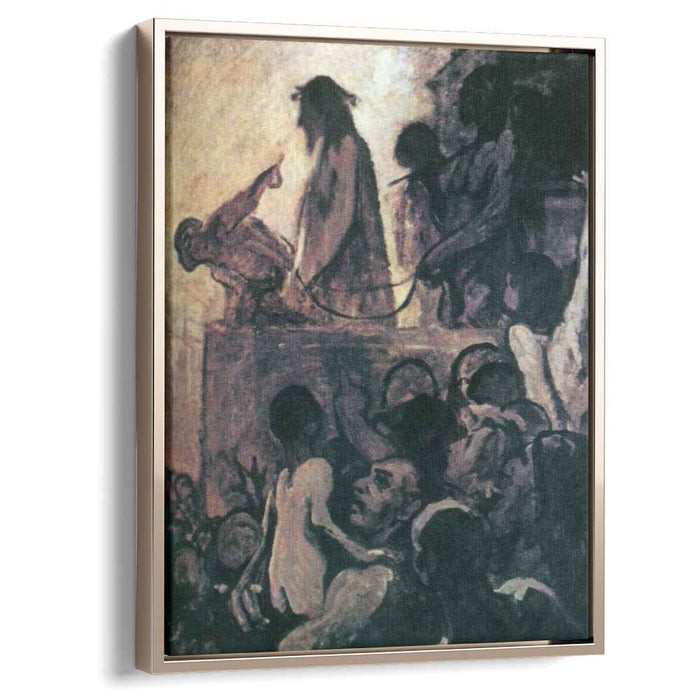 We want Barabbas (Ecce Homo) (1852) by Honore Daumier