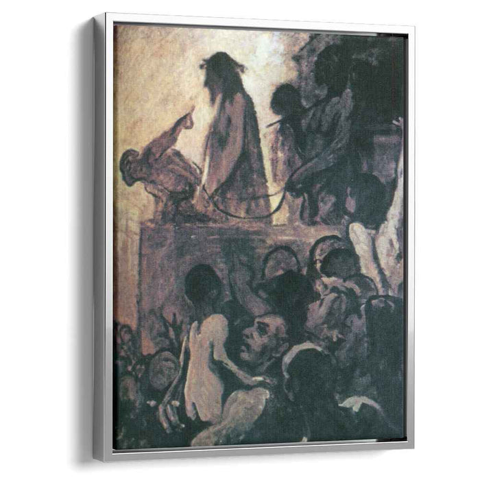 We want Barabbas (Ecce Homo) (1852) by Honore Daumier