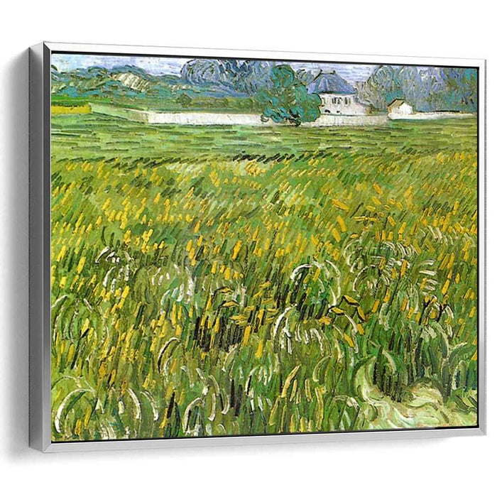 Wheat Field at Auvers with White House (1890) by Vincent van Gogh