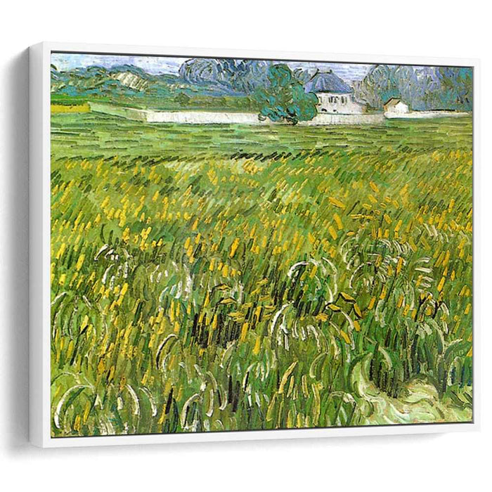 Wheat Field at Auvers with White House (1890) by Vincent van Gogh