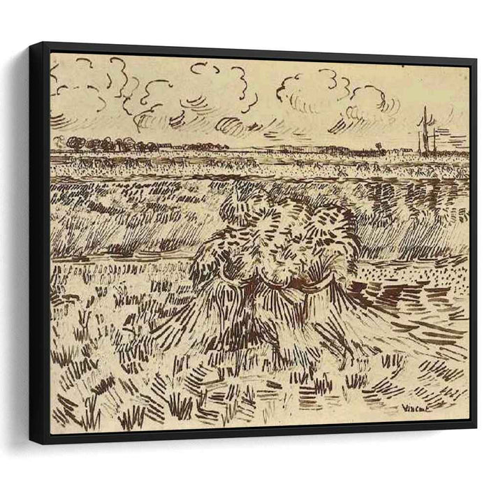 Wheat Field with Sheaves (1888) by Vincent van Gogh