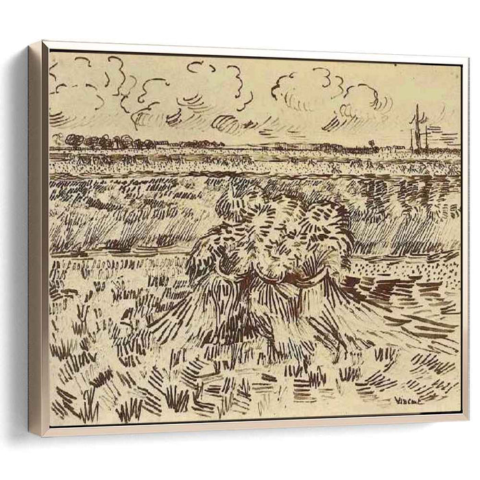 Wheat Field with Sheaves (1888) by Vincent van Gogh