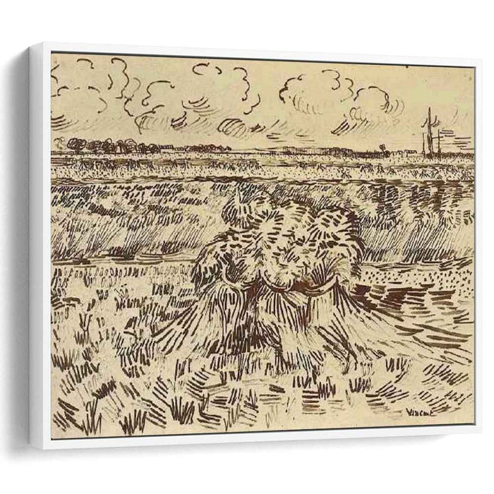 Wheat Field with Sheaves (1888) by Vincent van Gogh