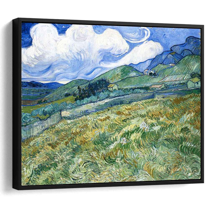 Wheatfield with Mountains in the Background (1889) by Vincent van Gogh
