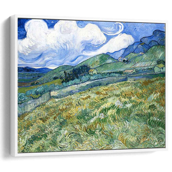 Wheatfield with Mountains in the Background (1889) by Vincent van Gogh