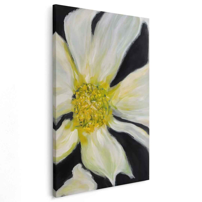 Luminous Blossom: A Serene Floral Close-Up Canvas Art