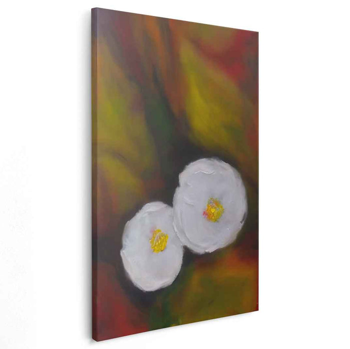 Blossom Whispers Of Color: Abstract Floral Elegance on Vibrant Canvas