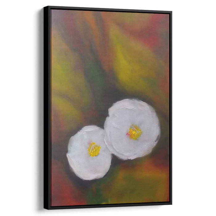 Blossom Whispers Of Color: Abstract Floral Elegance on Vibrant Canvas