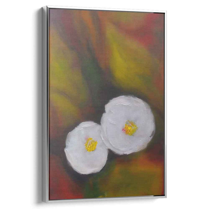 Blossom Whispers Of Color: Abstract Floral Elegance on Vibrant Canvas