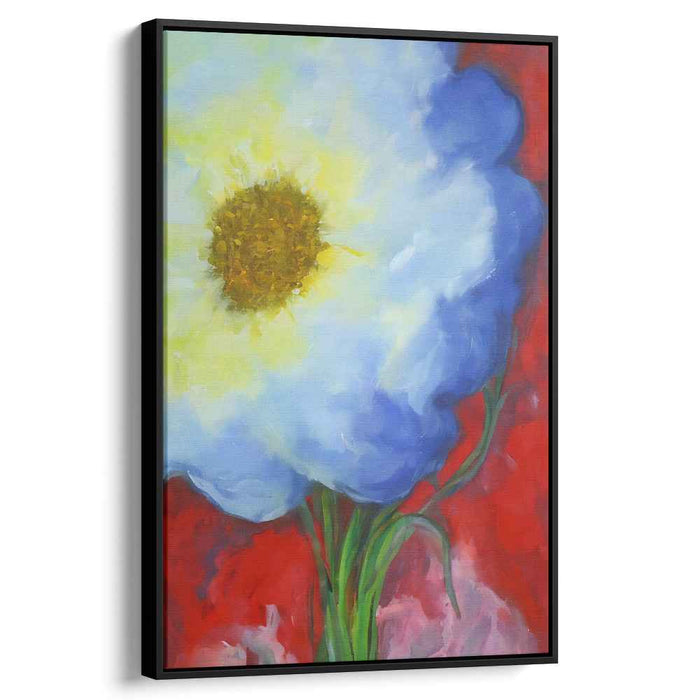 Blossom Fusion: Contemporary Floral Canvas Art Print