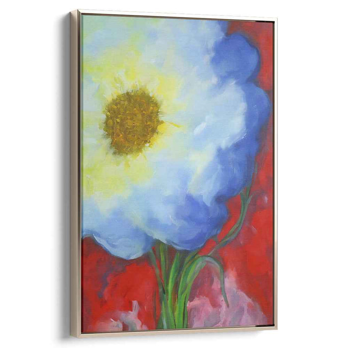 Blossom Fusion: Contemporary Floral Canvas Art Print