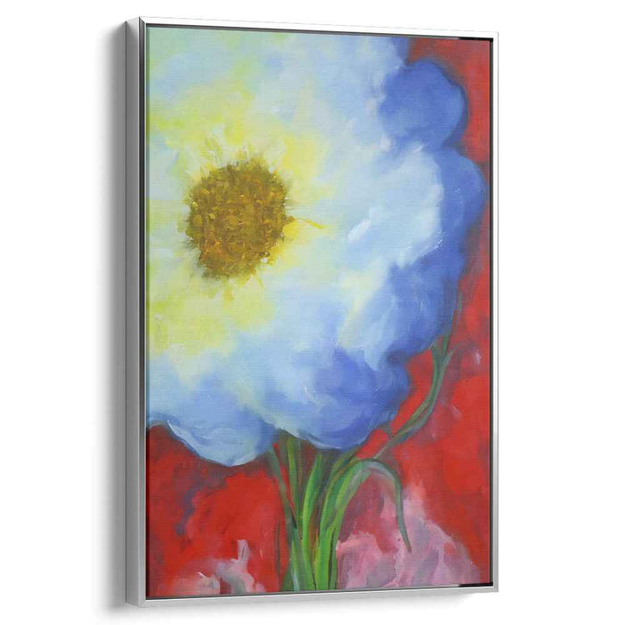 Blossom Fusion: Contemporary Floral Canvas Art Print