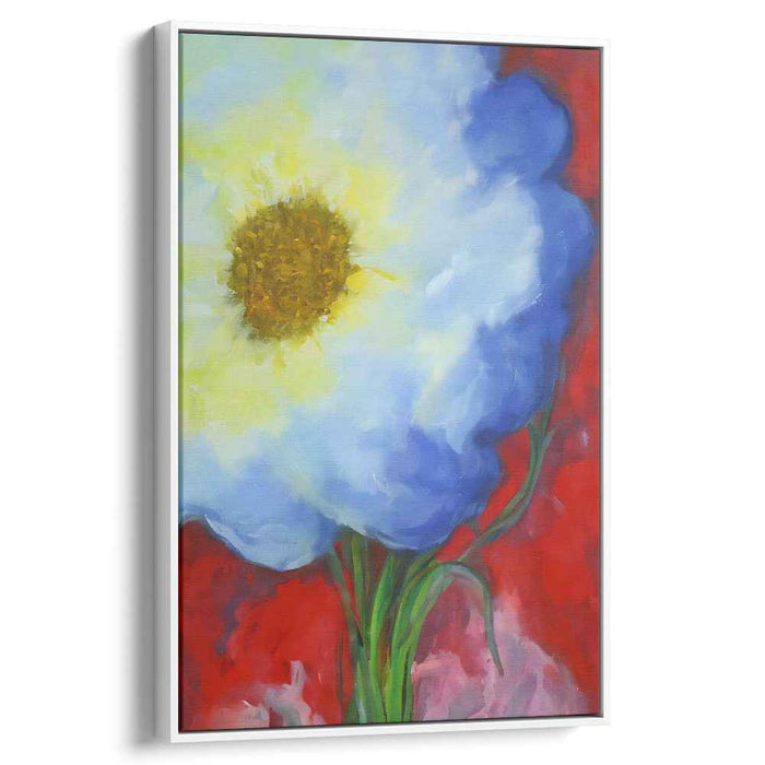 Blossom Fusion: Contemporary Floral Canvas Art Print