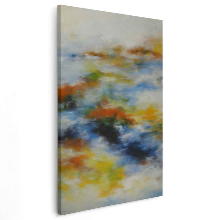 Abstract Arcadia: Abstract Impressionist Landscape Canvas Art