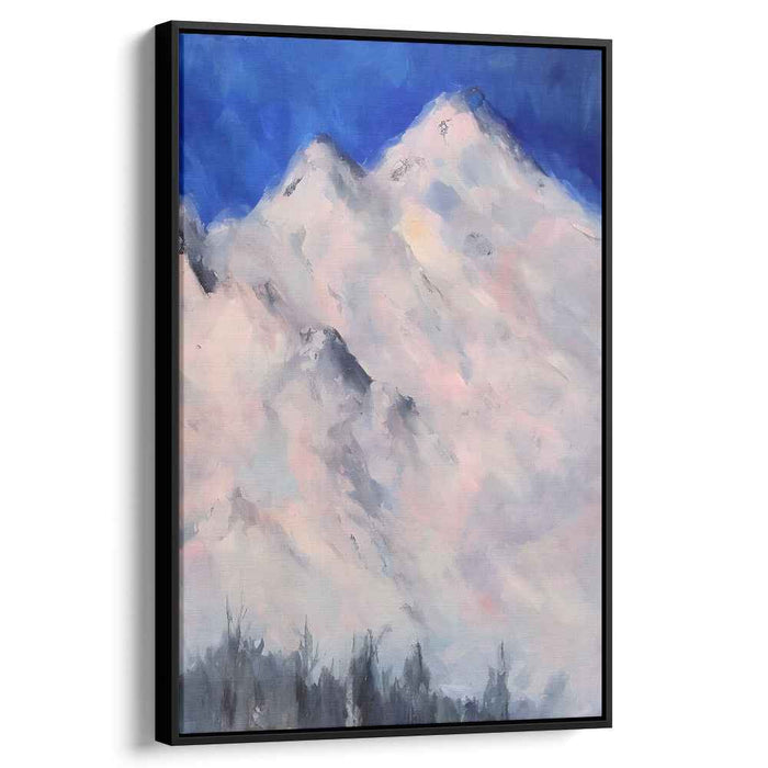 White Abstract Mountain #204