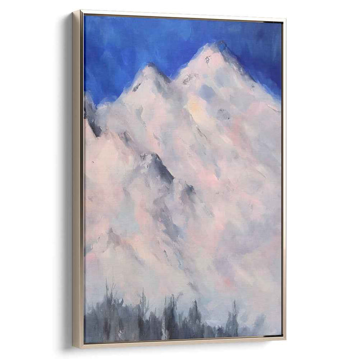 White Abstract Mountain #204