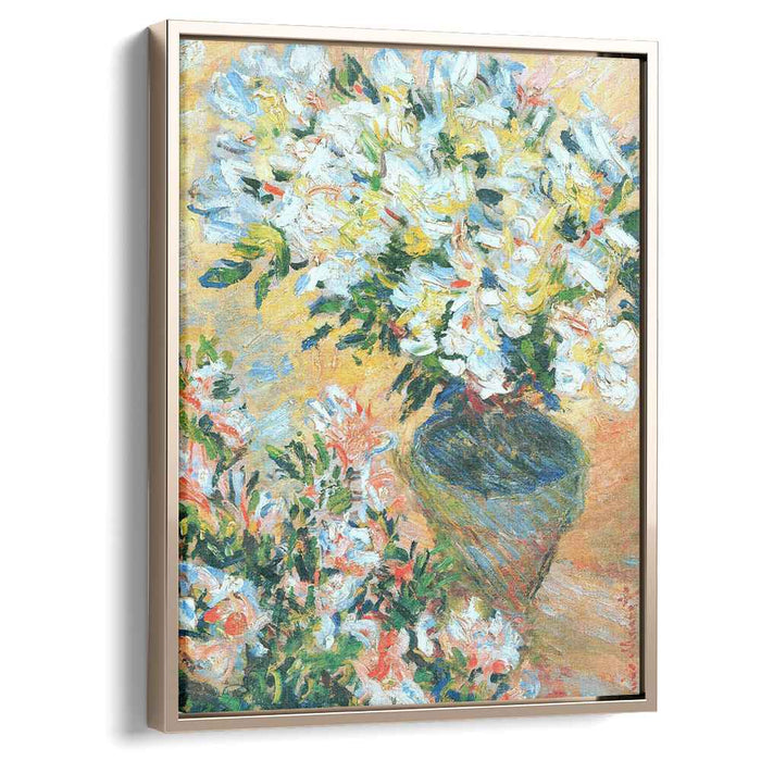 White Azaleas in a Pot (1885) by Claude Monet