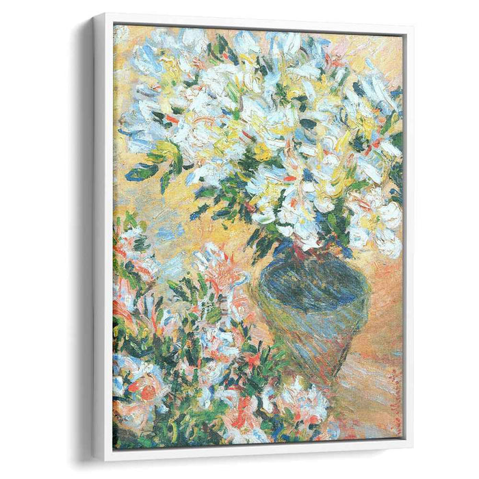 White Azaleas in a Pot (1885) by Claude Monet