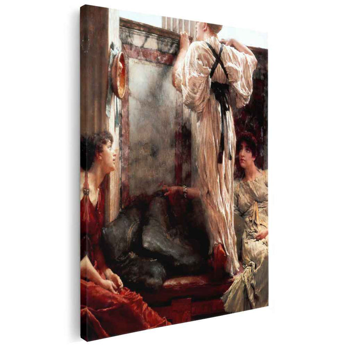 Who is it (1884) by Sir Lawrence Alma-Tadema