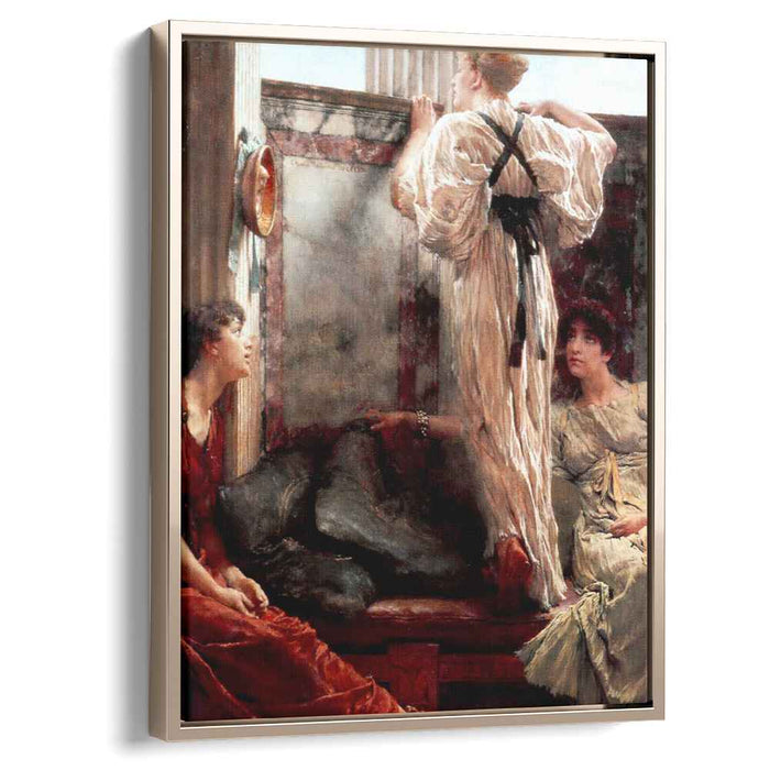 Who is it (1884) by Sir Lawrence Alma-Tadema